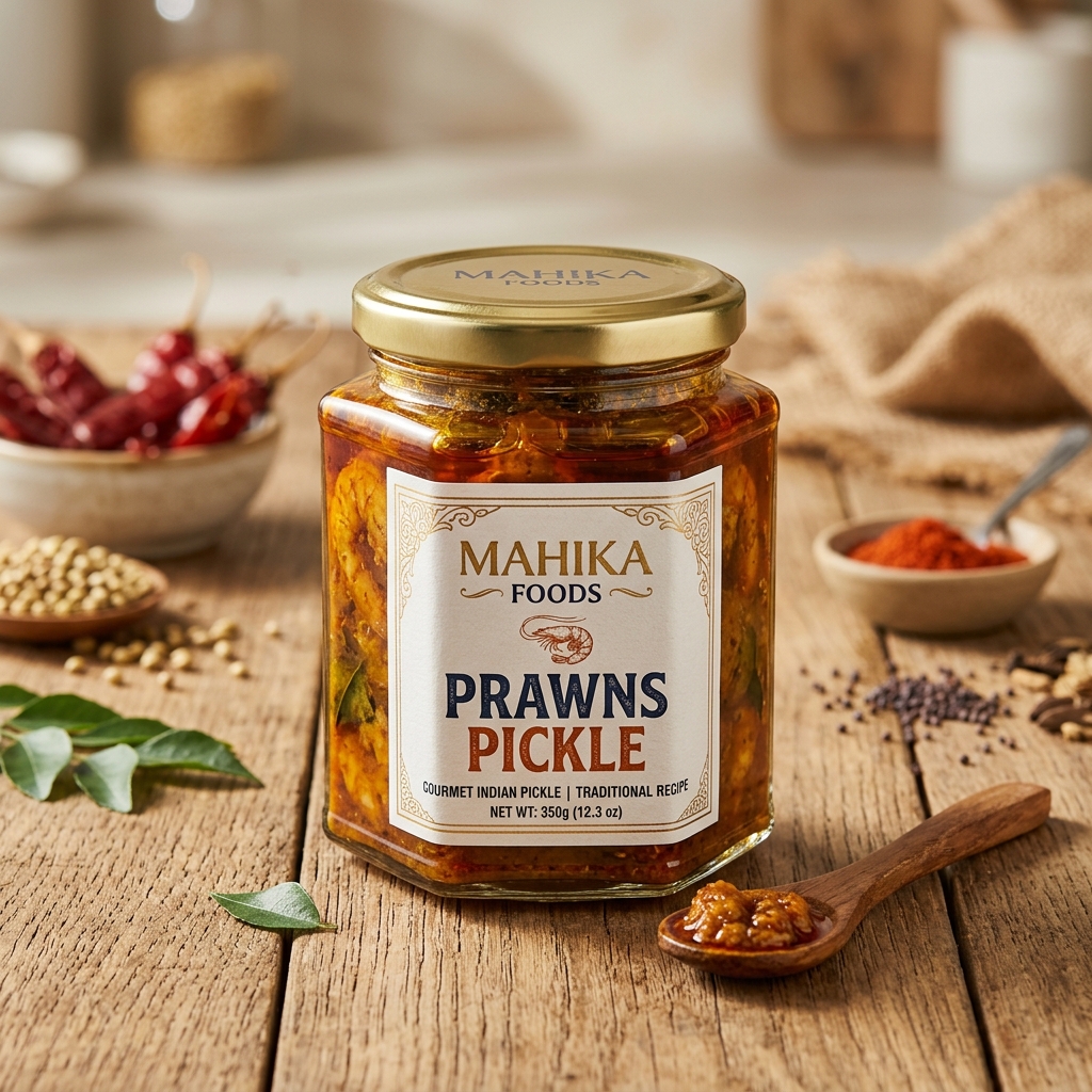 Prawns Pickle Jar