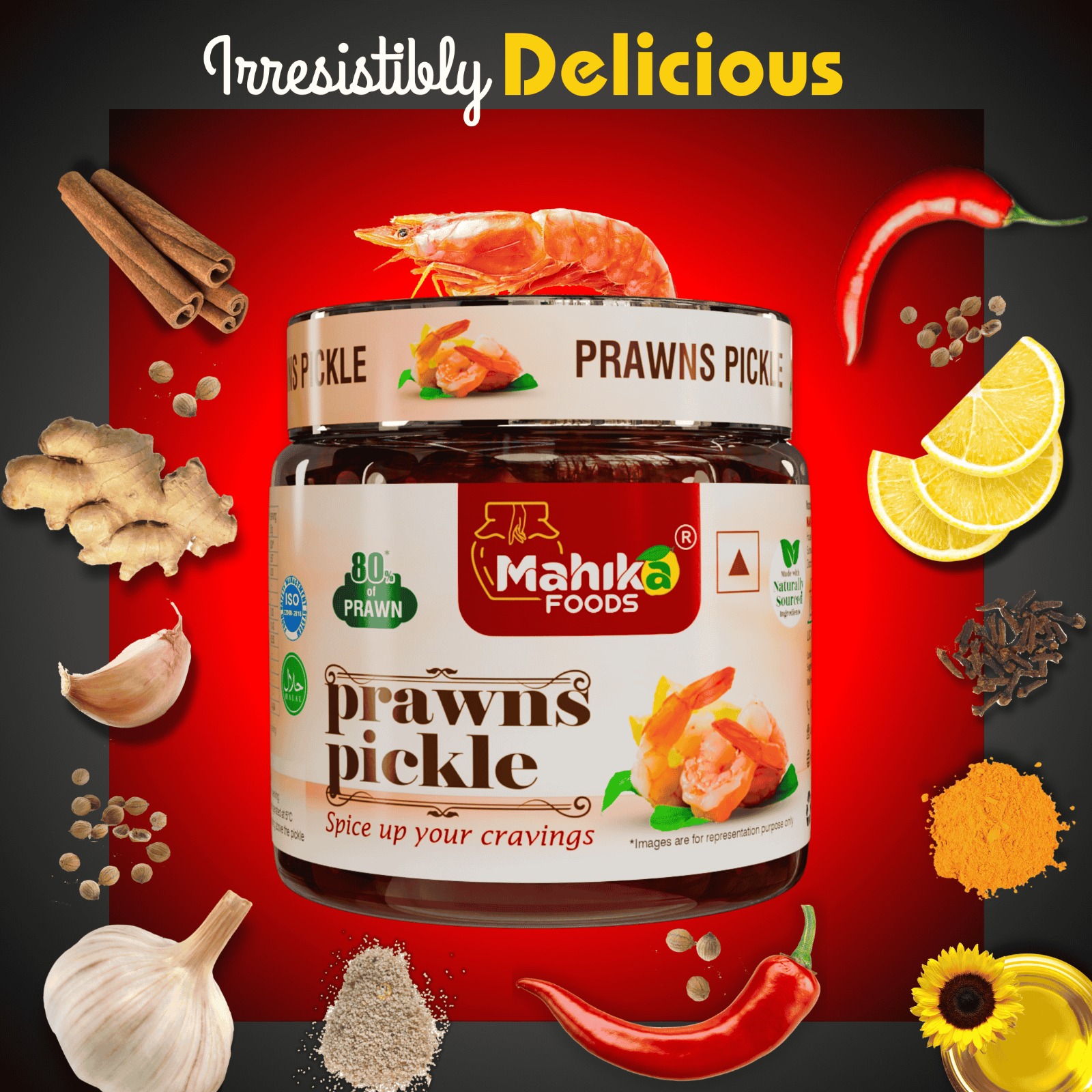 Prawns Pickle Scroll