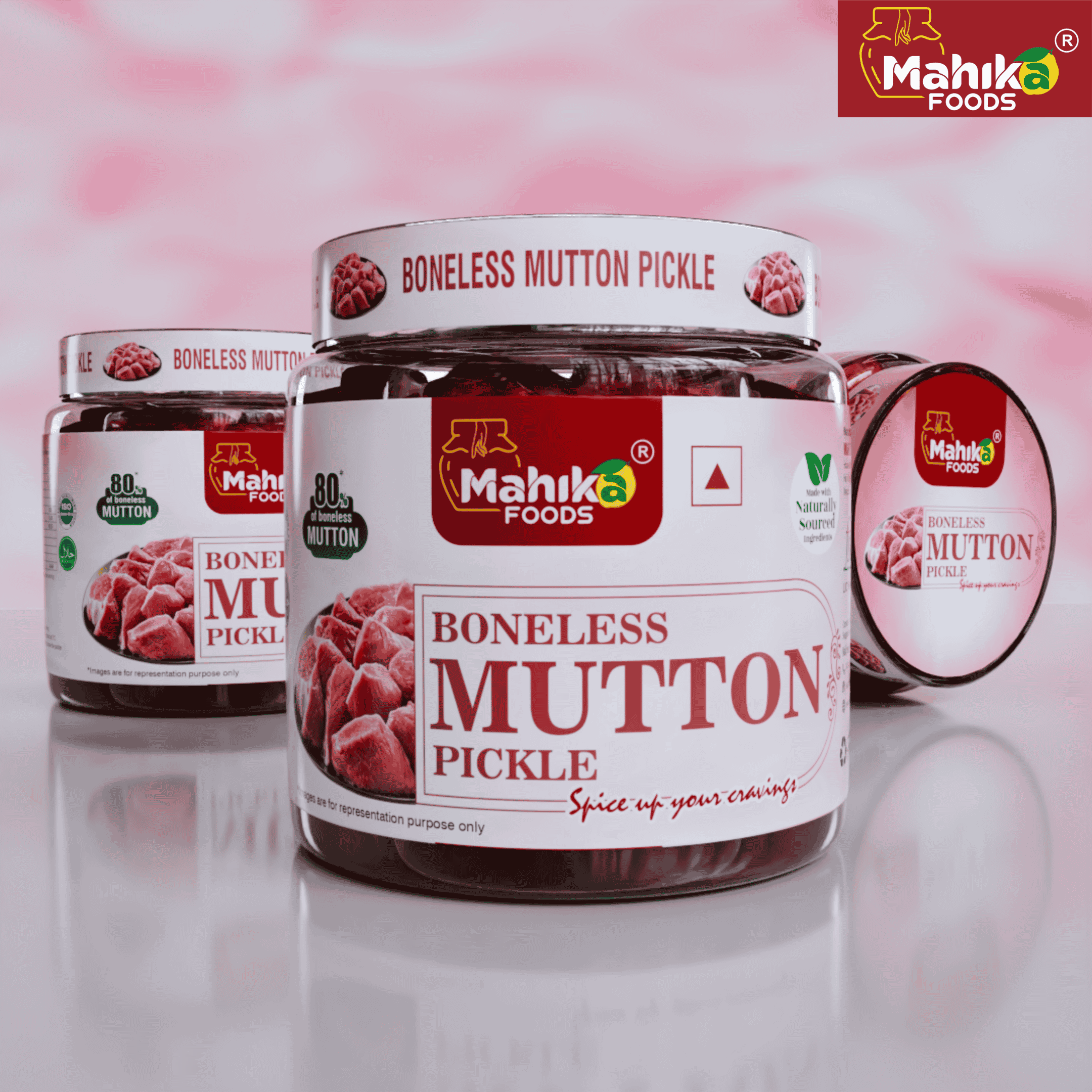 Boneless Mutton Pickle - 1 KG